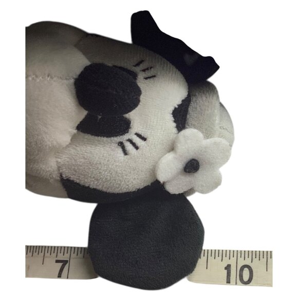 Disney Parks Minnie Mouse Steamboat Willie Plush Toy Black Gray 9" Authentic - Picture 5 of 5